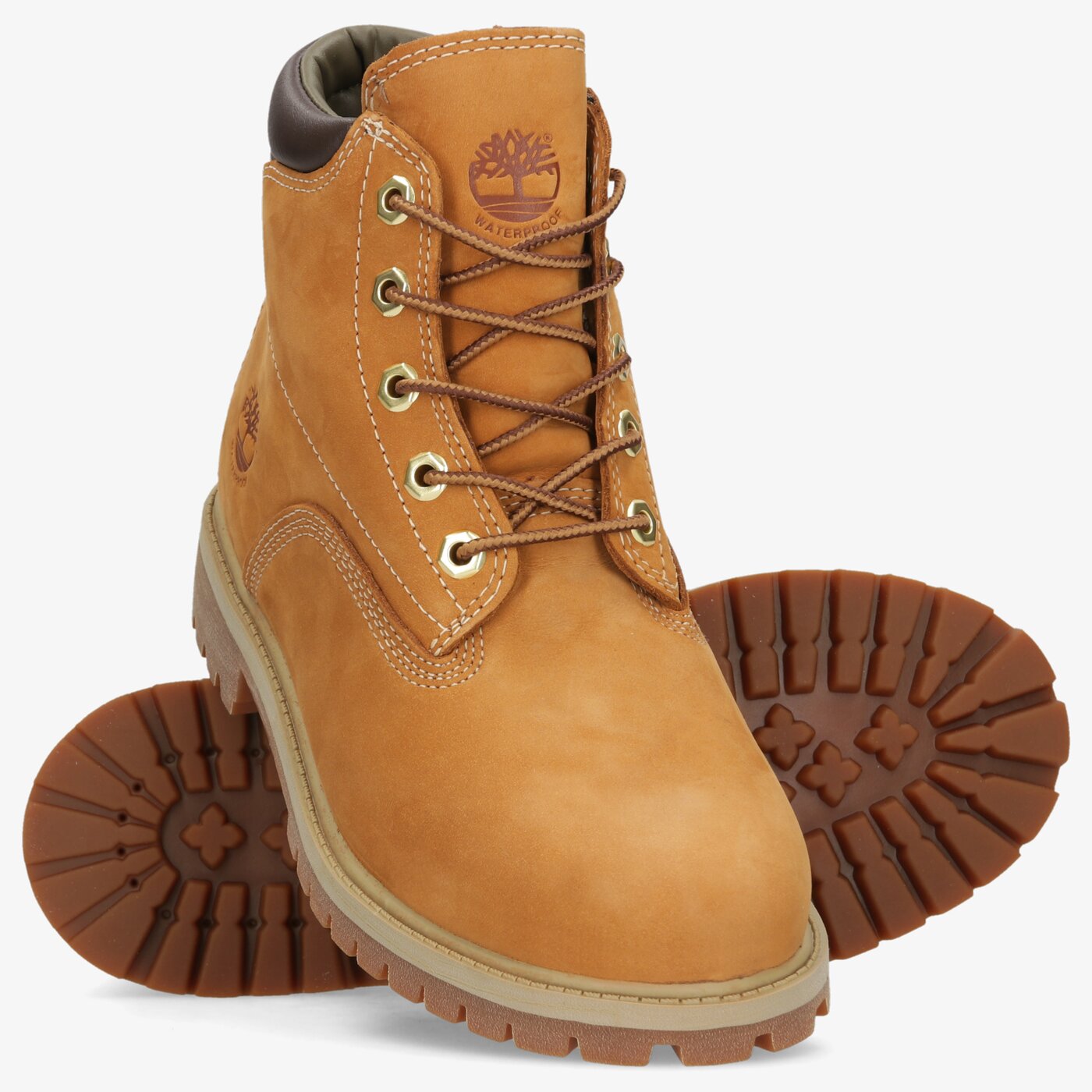 Dziecięce trapery TIMBERLAND ALBURN 6 INCH WP BOOT tb1a2fx62311 kolor żółty