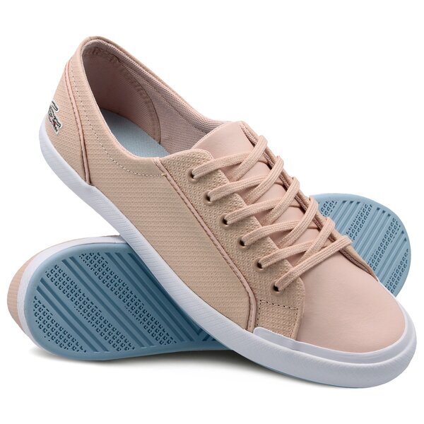 Damskie trampki LACOSTE LANCELLE 6 EYE 118 1 735caw00317m2 kolor różowy