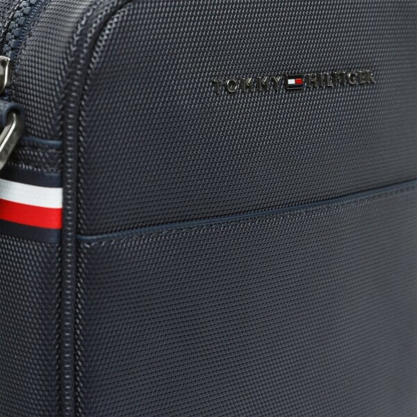 TOMMY HILFIGER TORBA ESSENTIAL PIQUE MINI REPORTER am0am05274cjm kolor granatowy