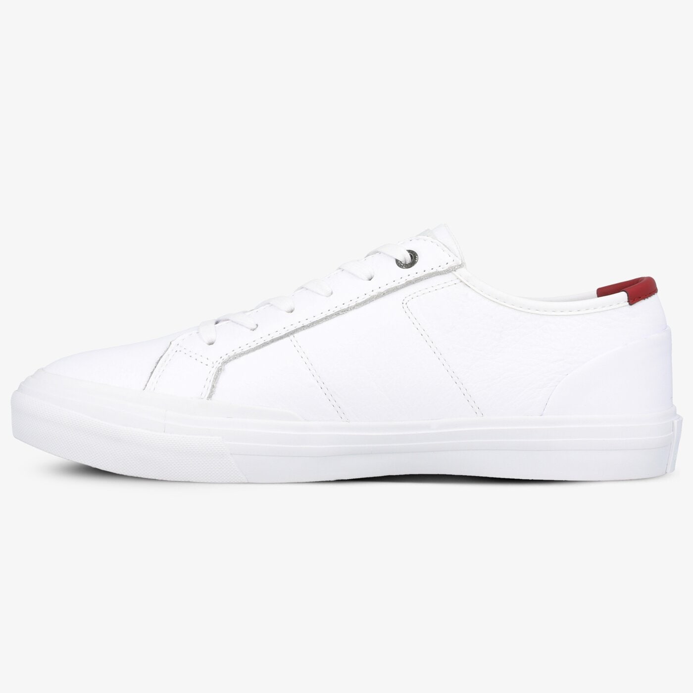 Męskie trampki TOMMY HILFIGER CORE CORPORATE FLAG SNEAKER fm0fm02593ybs kolor biały