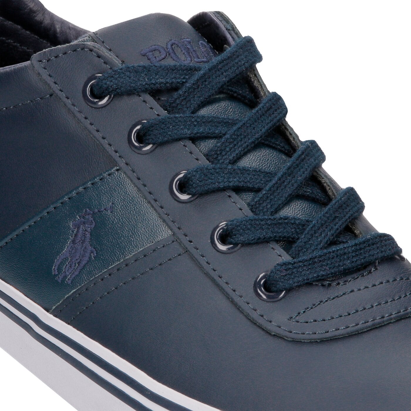 Męskie trampki POLO RL HANFORD NEWPORT NAVY LEATHER 816168180899 kolor granatowy