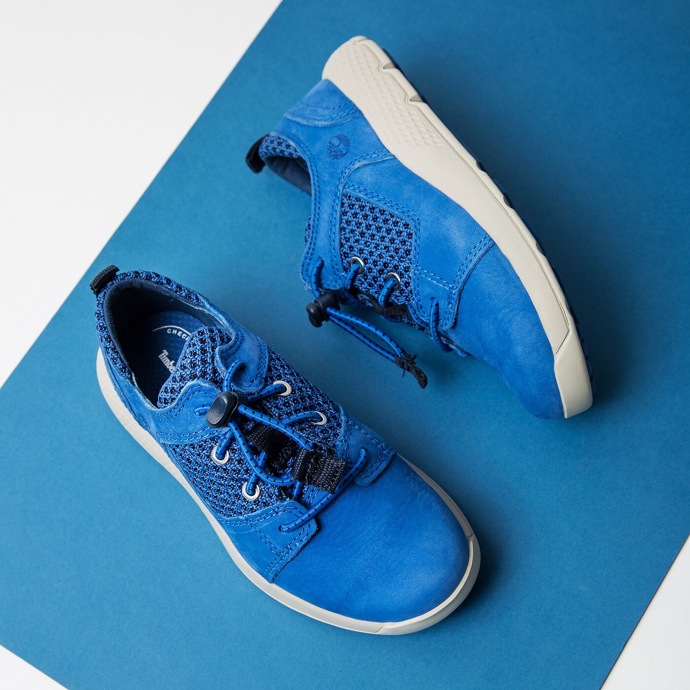 Dziecięce sneakersy (buty) TIMBERLAND FLYROAM L/F OXFORD a1sgf kolor niebieski