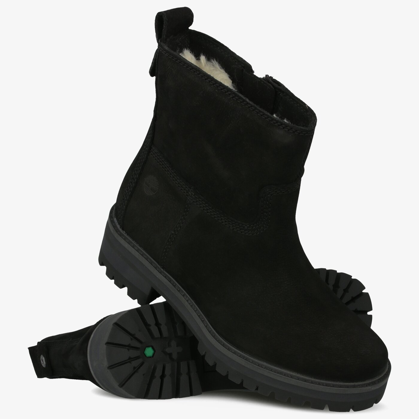 Damskie botki / sztyblety TIMBERLAND COURMAYEUR VALLEY FAUXFUR tb0a257s0151 kolor czarny