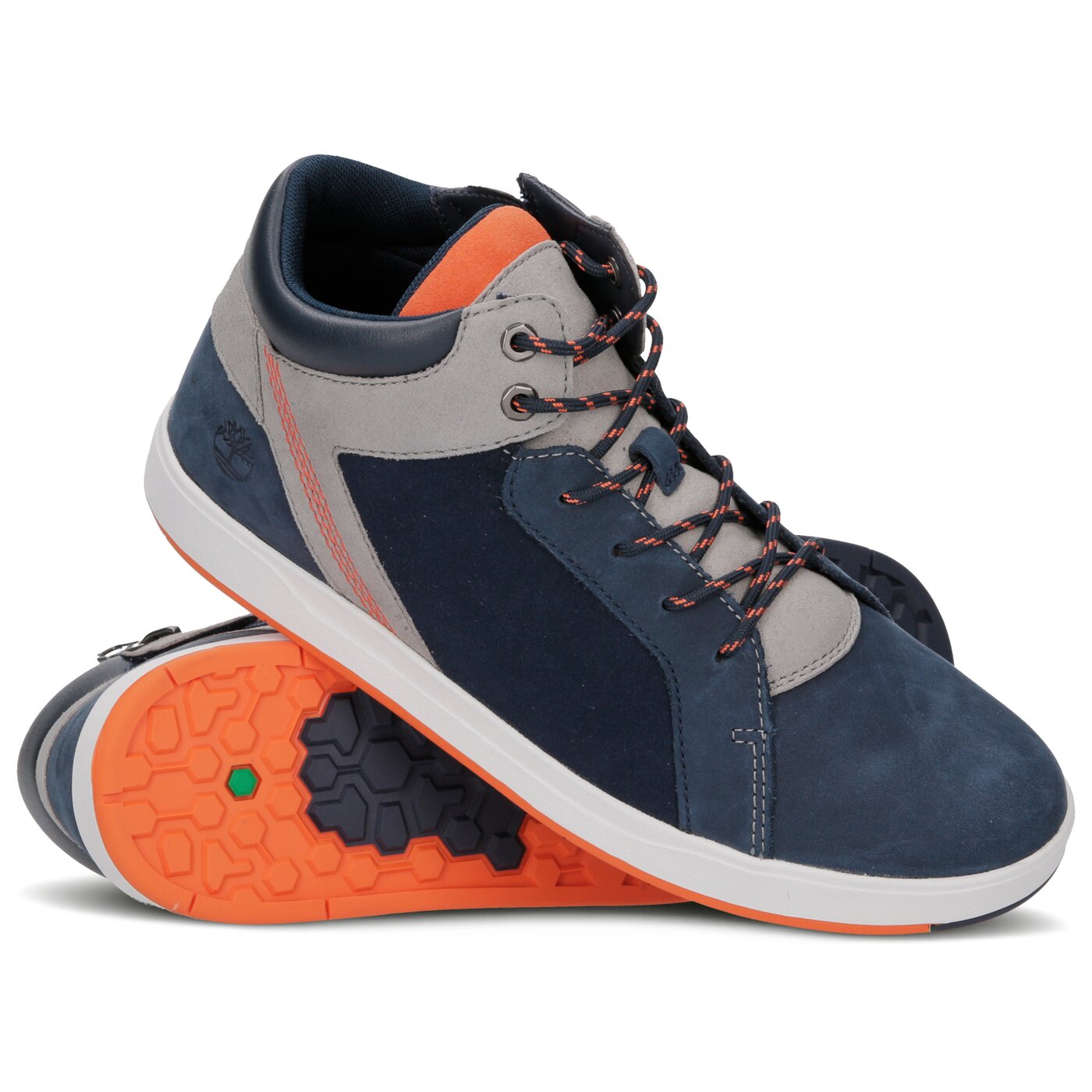 Dziecięce sneakersy (buty) TIMBERLAND DAVIS SQUARE LTHRCHKZIP a1uq7 kolor granatowy