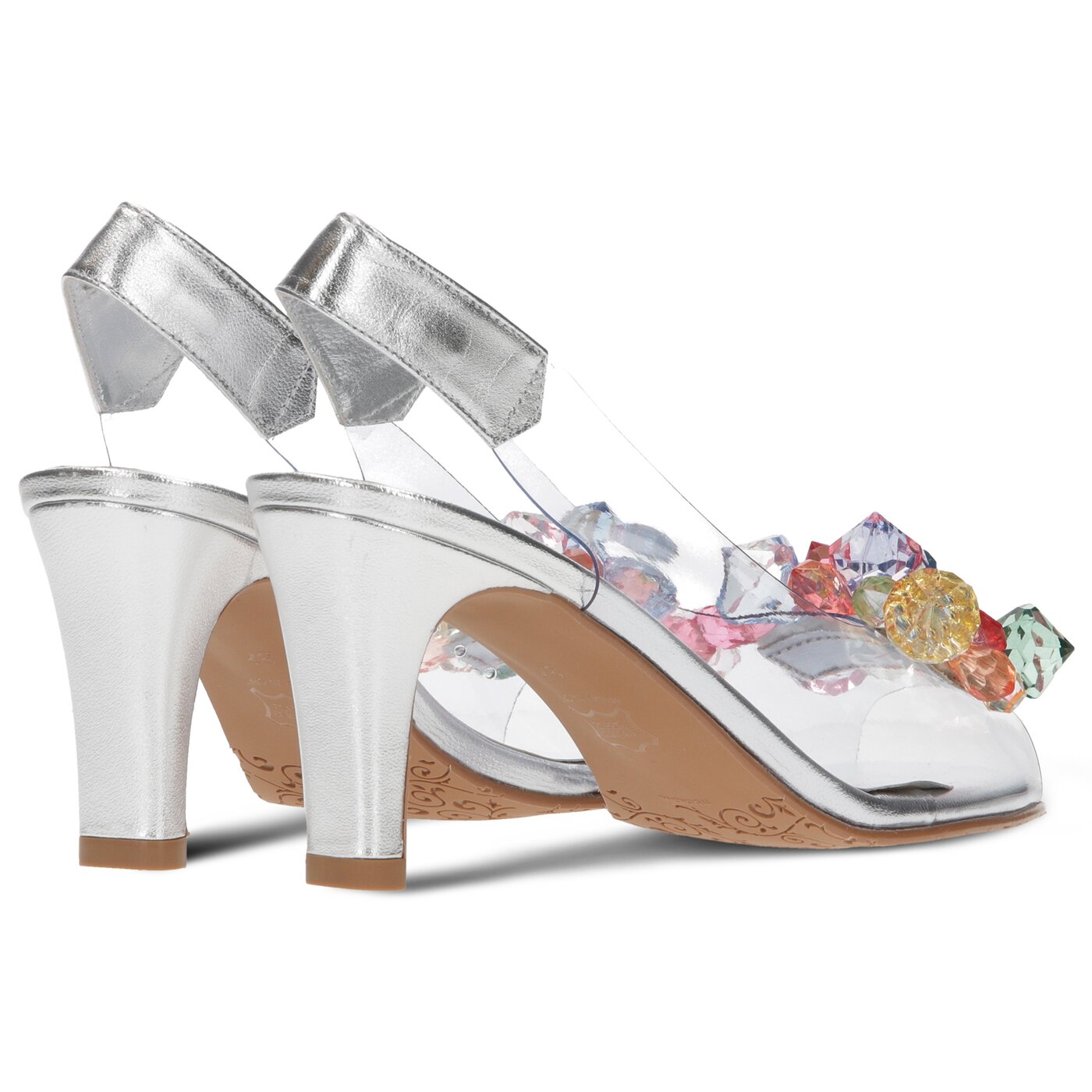 Damskie sandały SYMBIOSIS ARIA SANDALS  sywc1190011 kolor srebrny