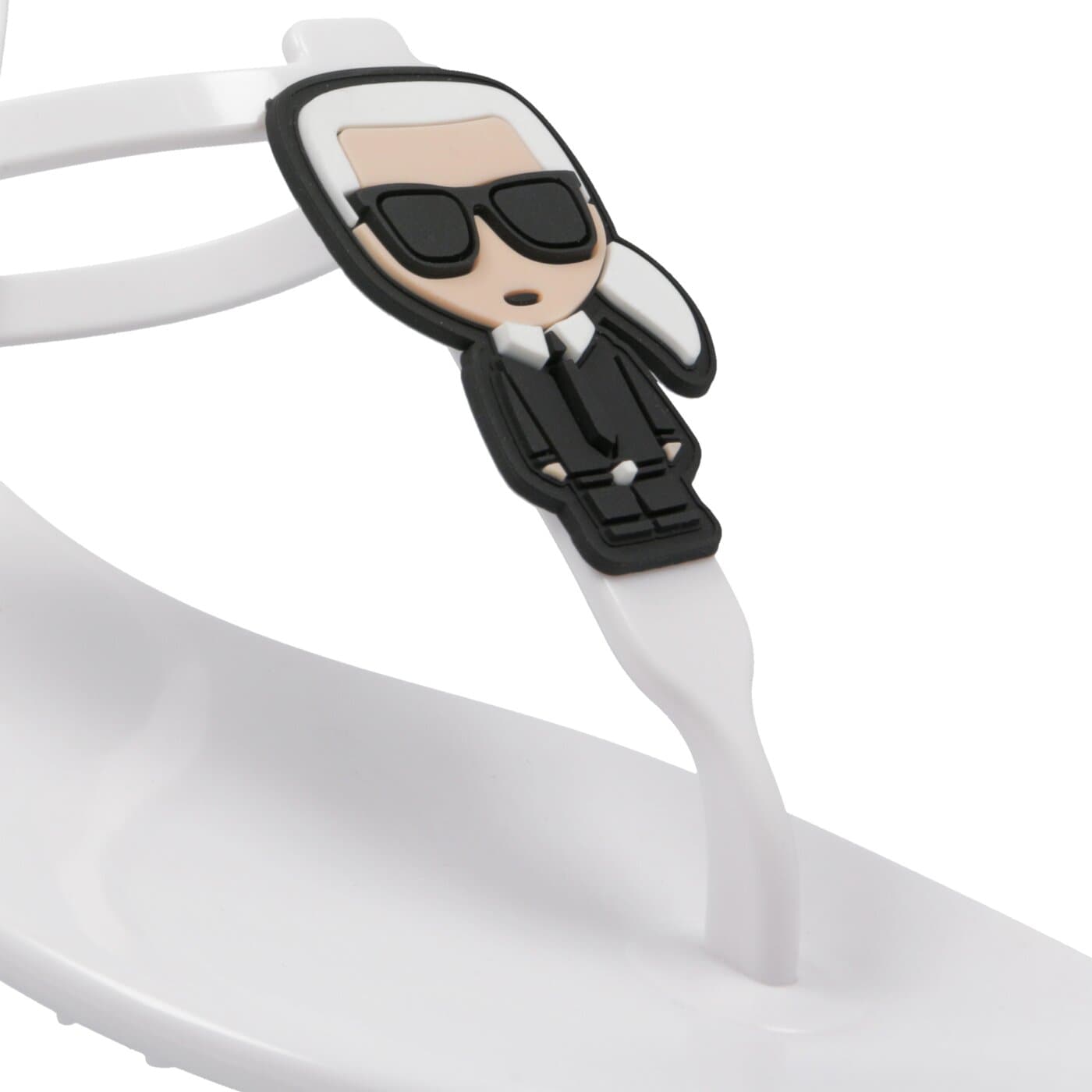 Damskie sandały KARL LAGERFELD JELLY KARL IKONIC SLING kl80002v11 kolor biały