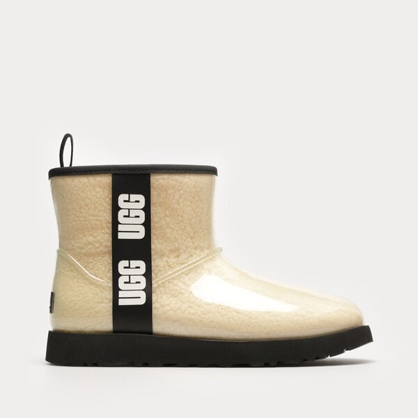 Damskie botki / sztyblety UGG CLASSIC CLEAR MINI 1113190-nblc kolor beżowy