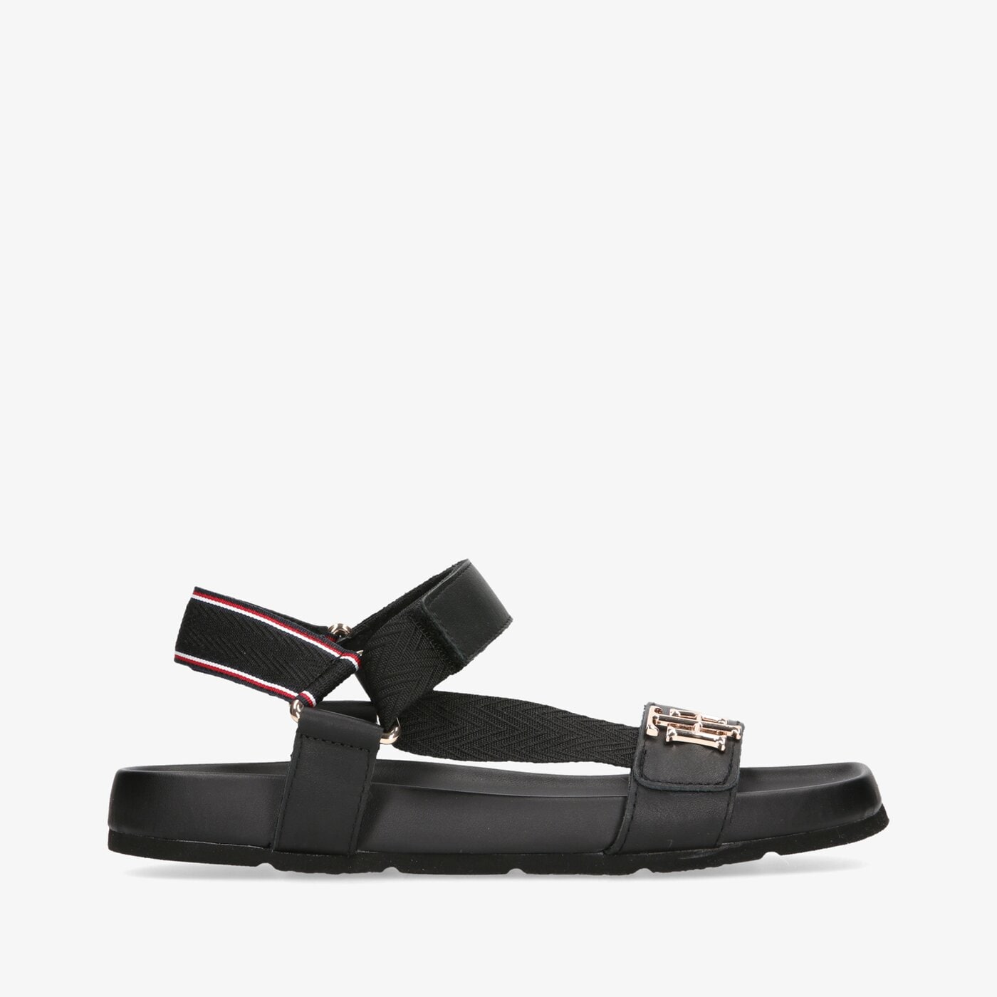 Damskie sandały TOMMY HILFIGER TH HARDWARE SPORTY SANDAL fw0fw06231bds kolor czarny
