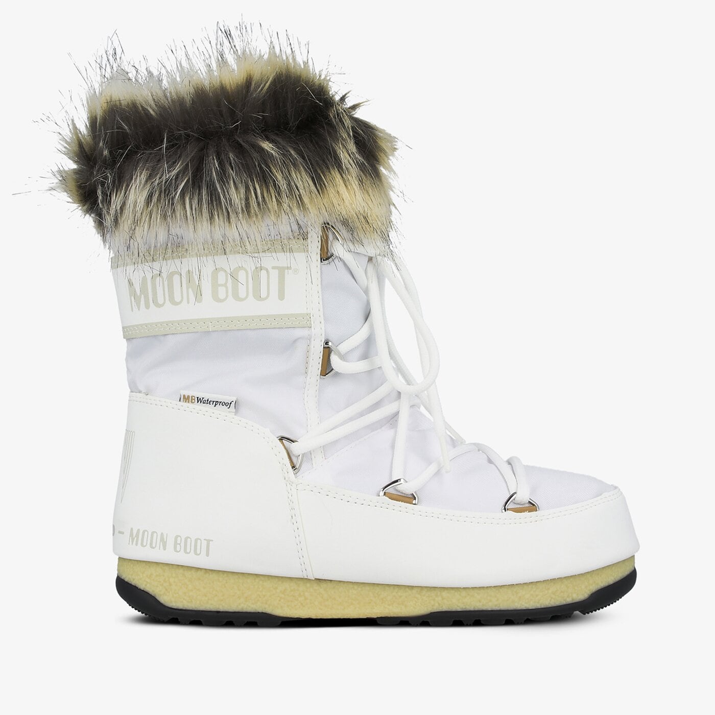 Damskie śniegowce MOON BOOT MONACO LOW WP 2  24008800002 kolor biały