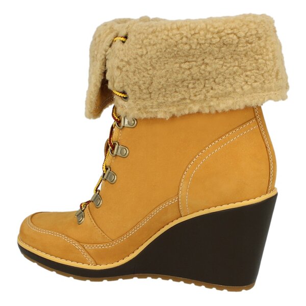 Damskie kozaki TIMBERLAND EK MERIDEN WARM LINED FOLD DOWN 8444r kolor żółty