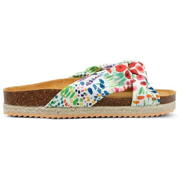 Damskie klapki PAEZ BIO FOULARD SANDAL MADE IN SPAIN FELIZIA 1832705s00-800 kolor biały