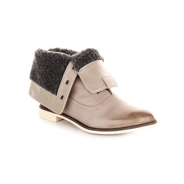 Damskie botki / sztyblety LACOSTE SERENAC 724clw0032158 kolor beżowy