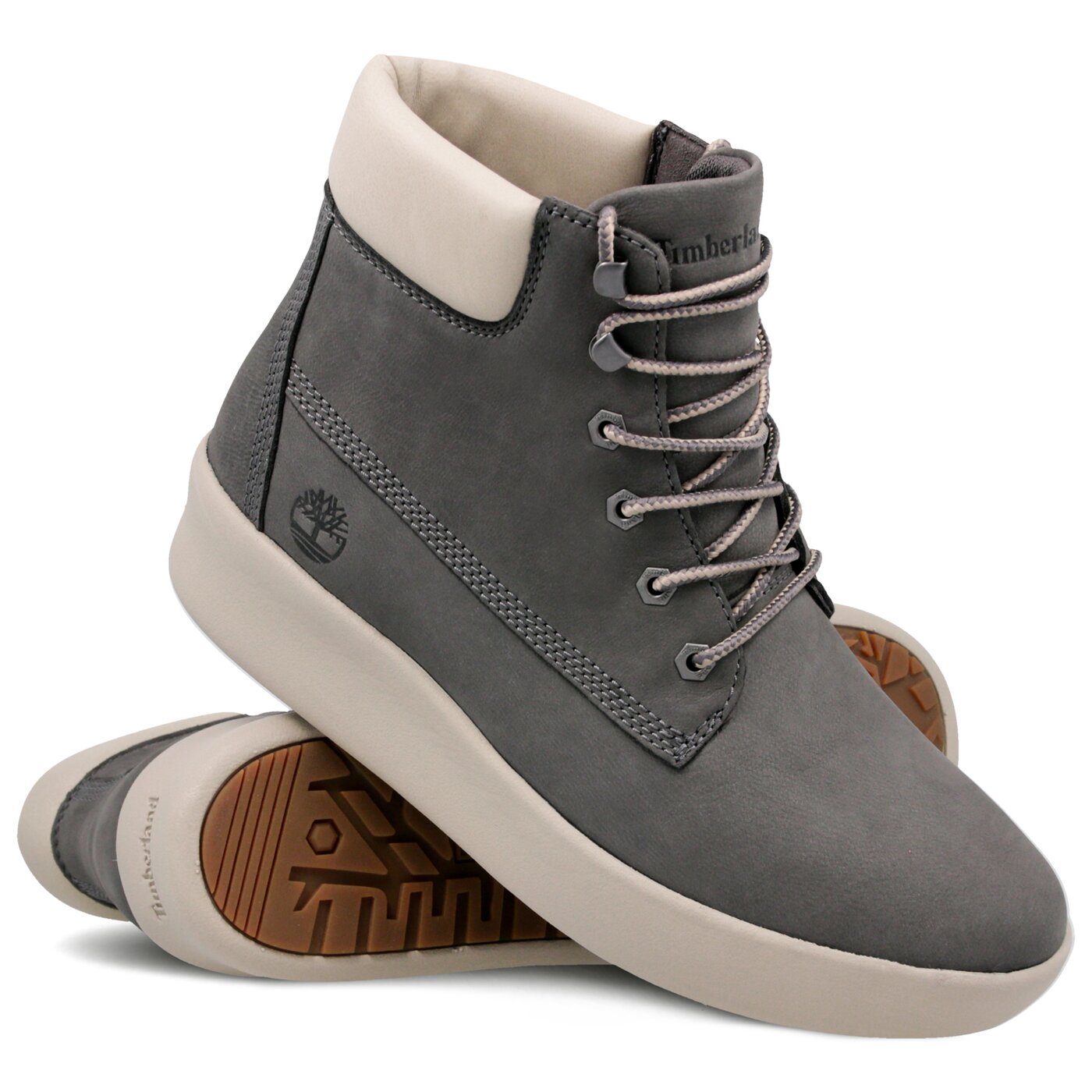 Damskie sneakersy (buty) TIMBERLAND BERLIN PARK 6 INCH a1rxg kolor szary