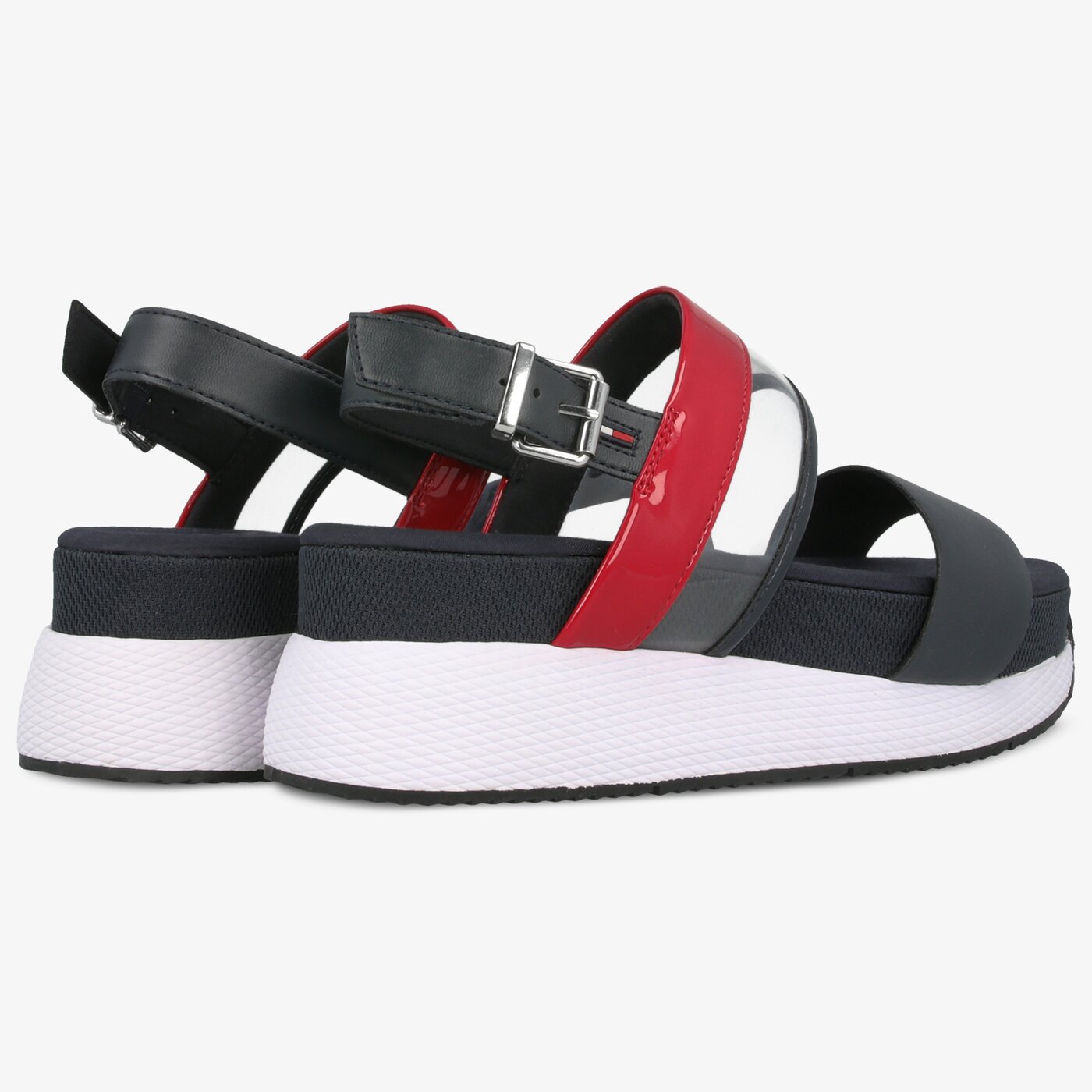 Damskie sandały TOMMY HILFIGER ONIKA 4C TRANSPARENT RWB HYBRID SANDAL en0en00443020 kolor granatowy