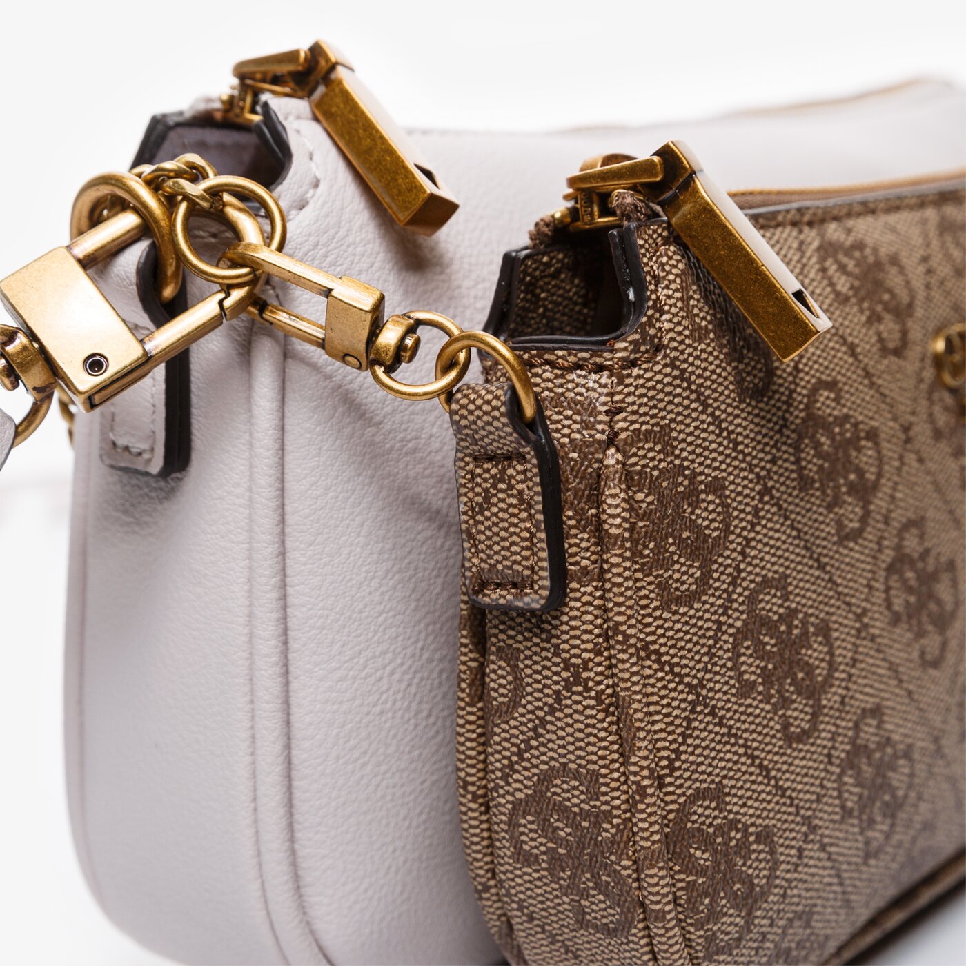 Damska torebka GUESS TOREBKA MIKA DOUBLE POUCH CROSSBODY hwsb7967700bro kolor multicolor