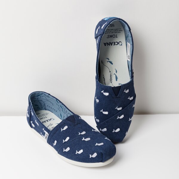 Damskie espadryle TOMS ALPARGATA - THE TOMS ANIMAL INITIATIVE OCEANA 10011559 kolor granatowy