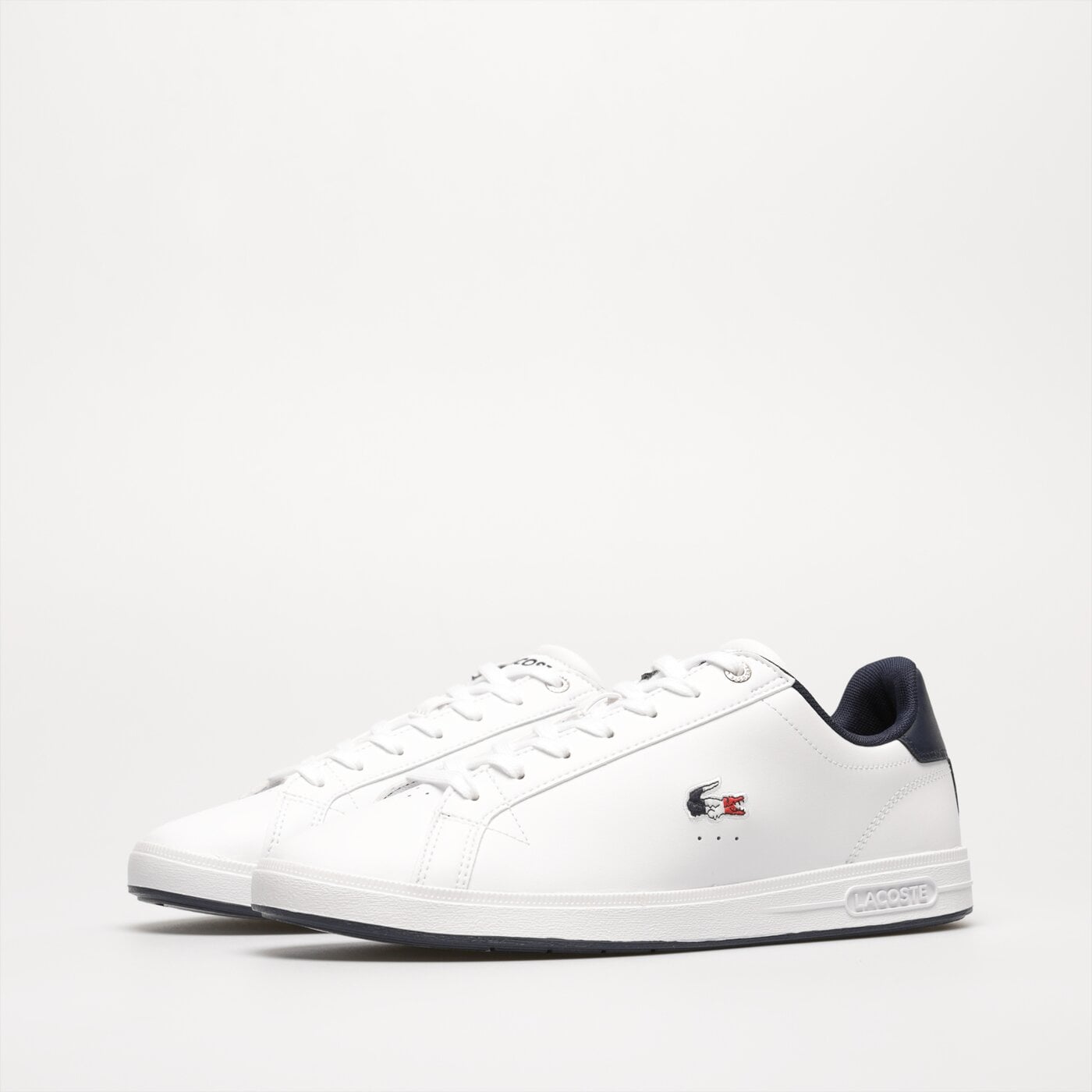 Męskie sneakersy (buty) LACOSTE GRADUATE PRO TRI 1231 SMA 745sma0120407 kolor biały