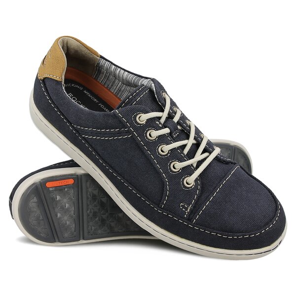 Męskie półbuty ROCKPORT GRYFFEN LACE UP h80348 kolor granatowy