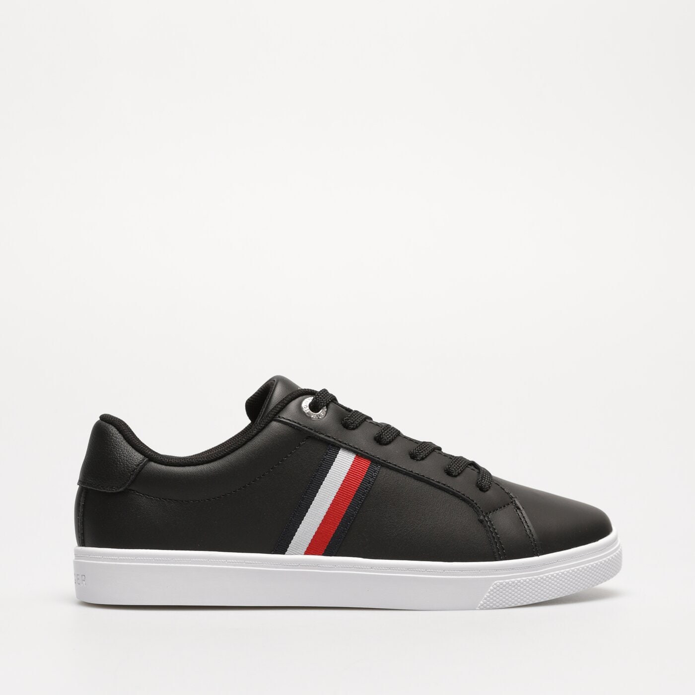 Damskie sneakersy (buty) TOMMY HILFIGER ESSENTIAL STRIPES COURT SNEAKER fw0fw07449bds kolor czarny