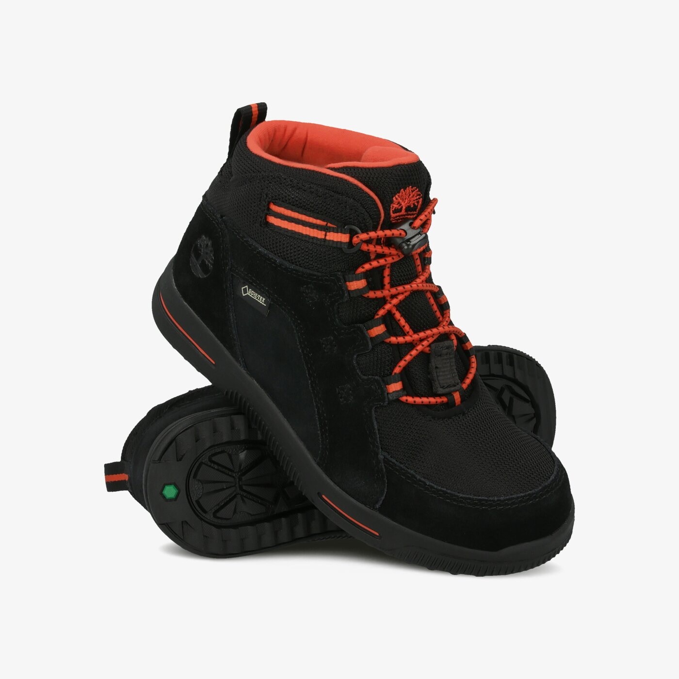 Dziecięce buty outdoor / trekkingowe TIMBERLAND CITY STOMP BUNGEE MID GTX tb0a1zm30151 kolor czarny