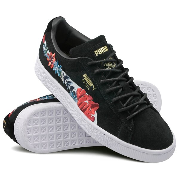 Damskie sneakersy (buty) PUMA SUEDE CLASSIC EMBROIDED WN'S 36612401 kolor czarny