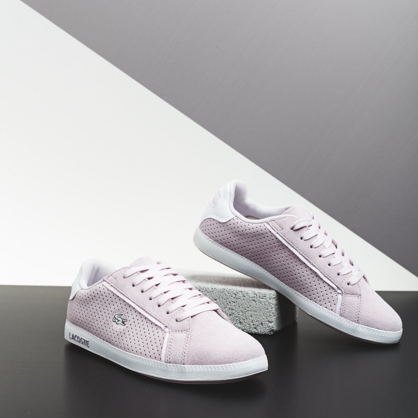 Damskie sneakersy (buty) LACOSTE GRADUATE 119 4 SFA 737sfa0033210 kolor różowy