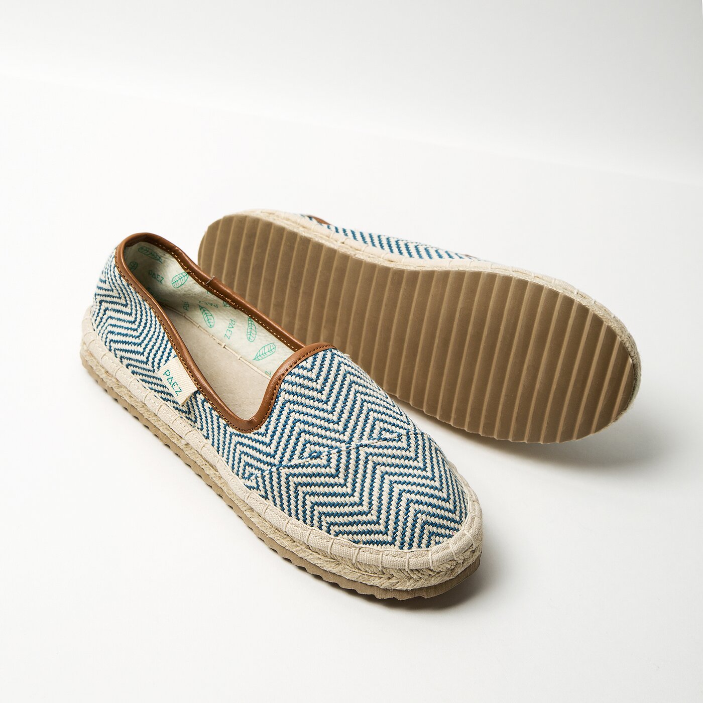 Damskie espadryle PAEZ SLIM LUREX BLUE 1833603s90-300 kolor niebieski