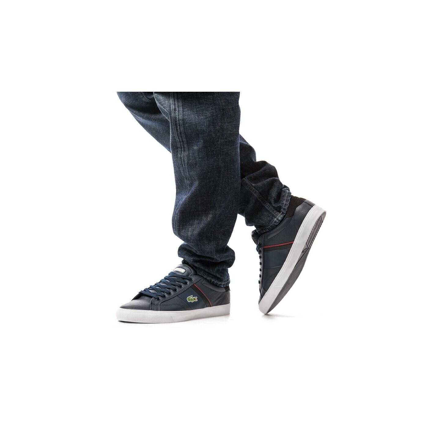 Męskie sneakersy (buty) LACOSTE FAIRLEAD URS  729spm20181p4 kolor granatowy