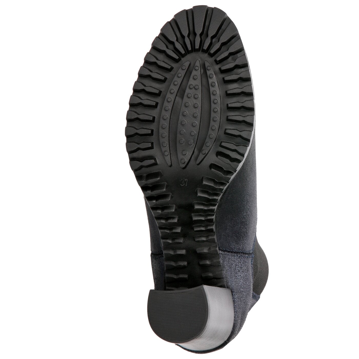 Damskie botki / sztyblety TOMMY HILFIGER METALLIC HEELED CHELSEA BOOT en0en00250403 kolor granatowy