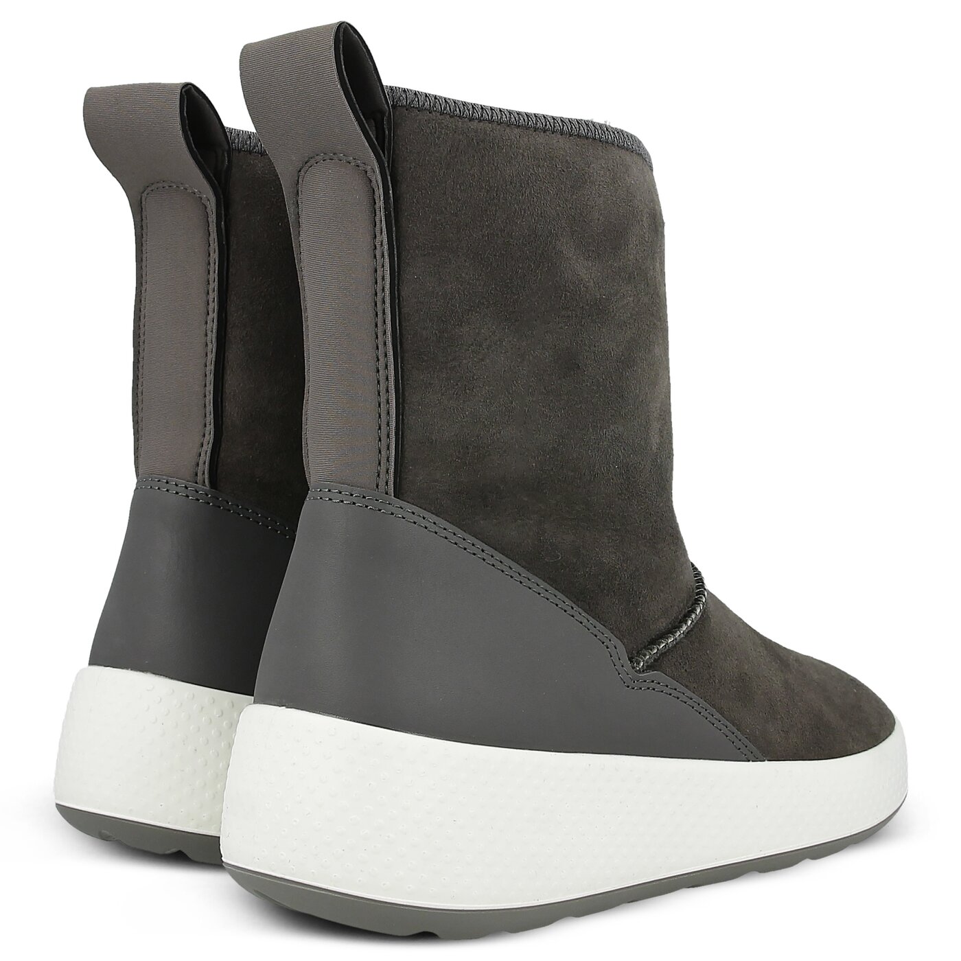 Damskie botki / sztyblety ECCO UKIUK 22100350148 kolor szary