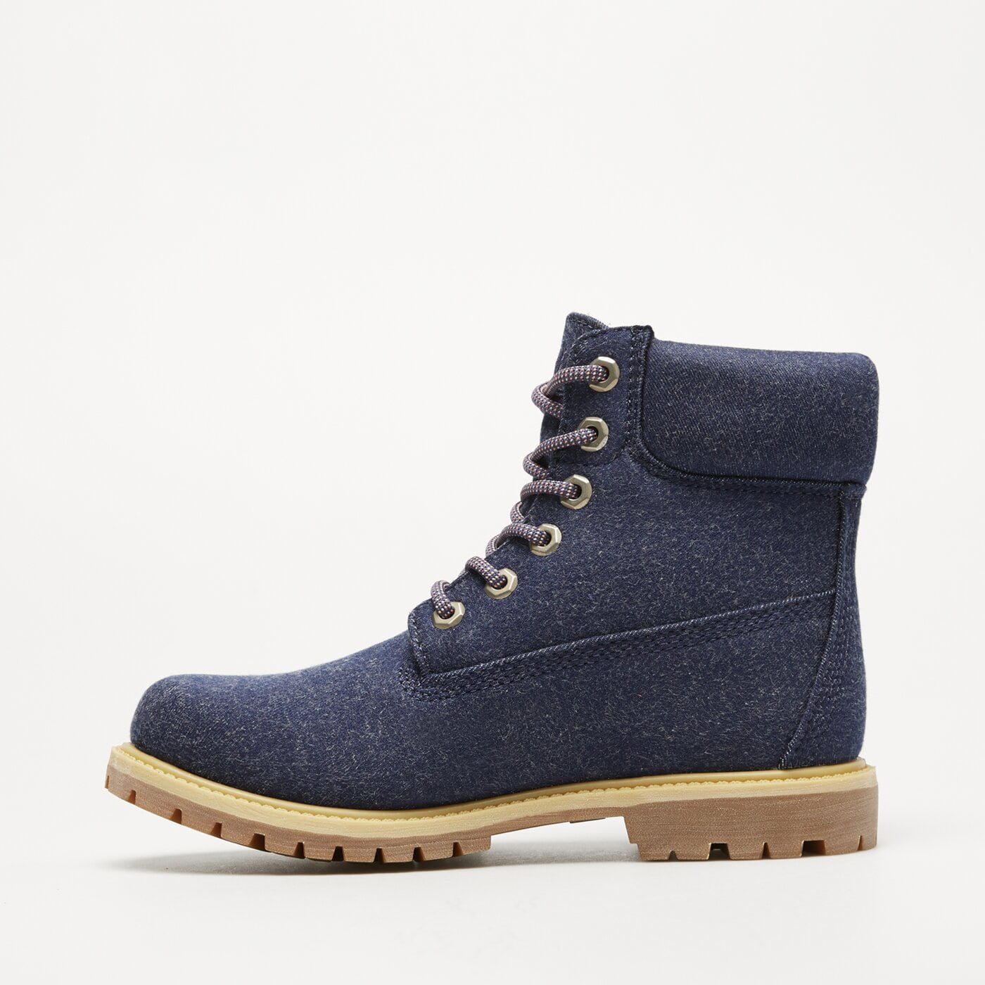 Damskie botki / sztyblety TIMBERLAND PREMIUM 6 INCH LACE UP BOOT tb0a2pj6ep41 kolor granatowy