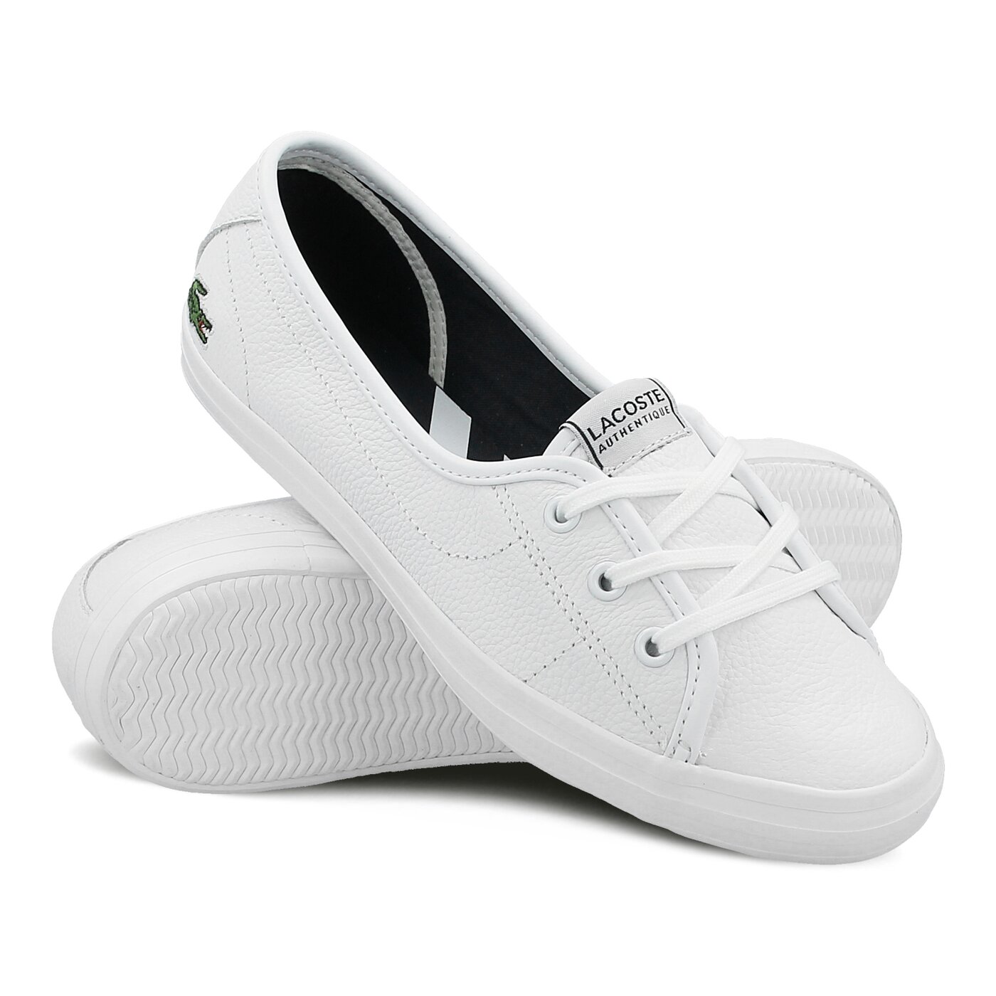 Damskie trampki LACOSTE ZIANE CHUNKY OFF 728spw114321g kolor biały