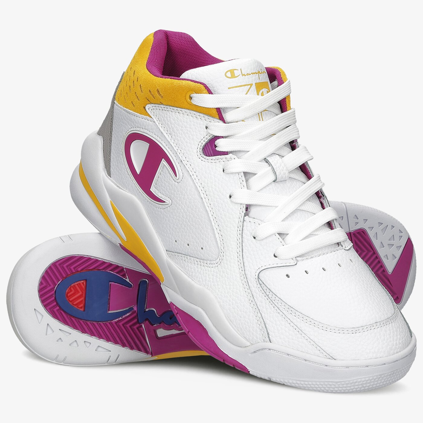 Męskie sneakersy (buty) CHAMPION ZONE MID s20878-ww010 kolor biały