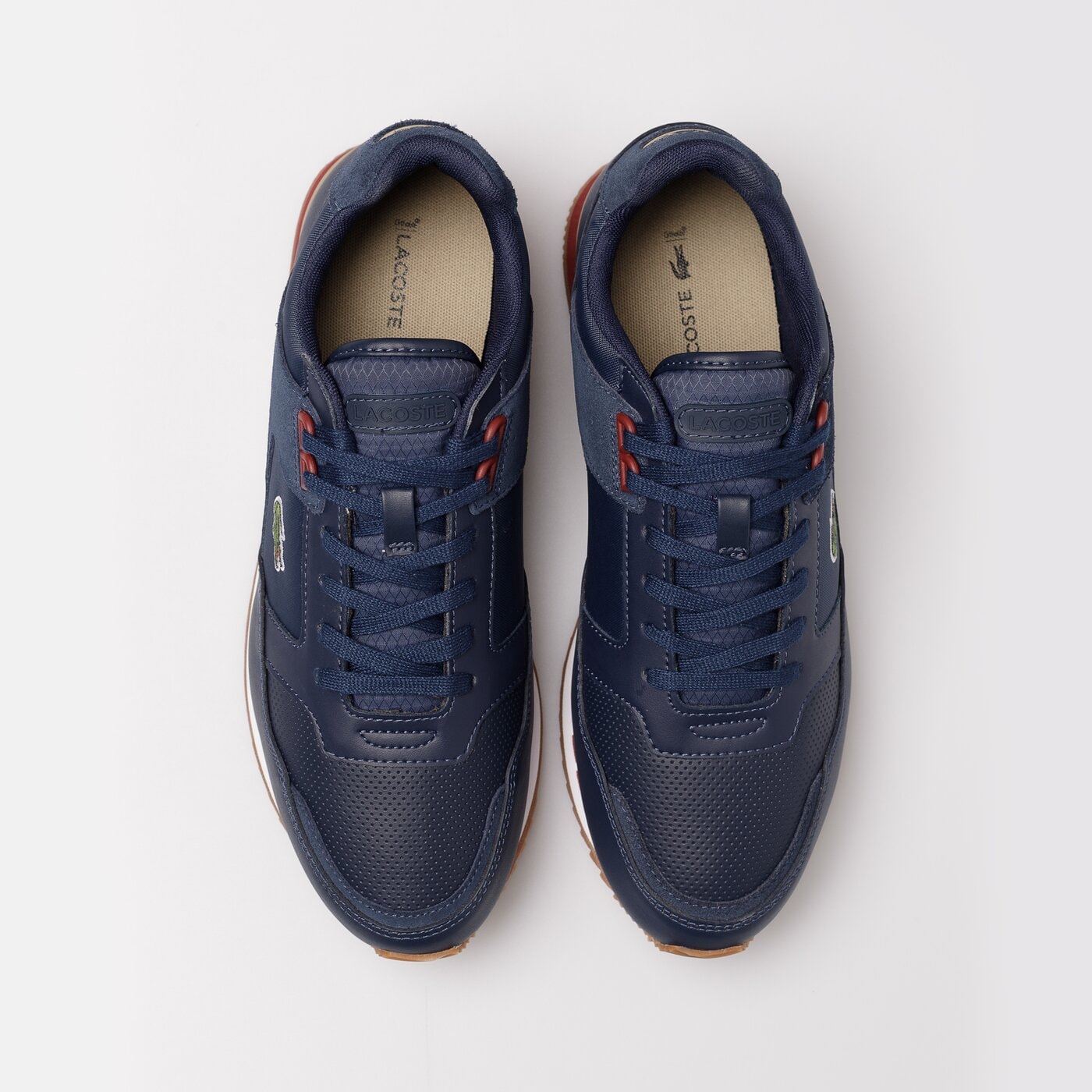 Męskie sneakersy (buty) LACOSTE PARTNER PISTE 222 1 744sma0051gu1 kolor granatowy