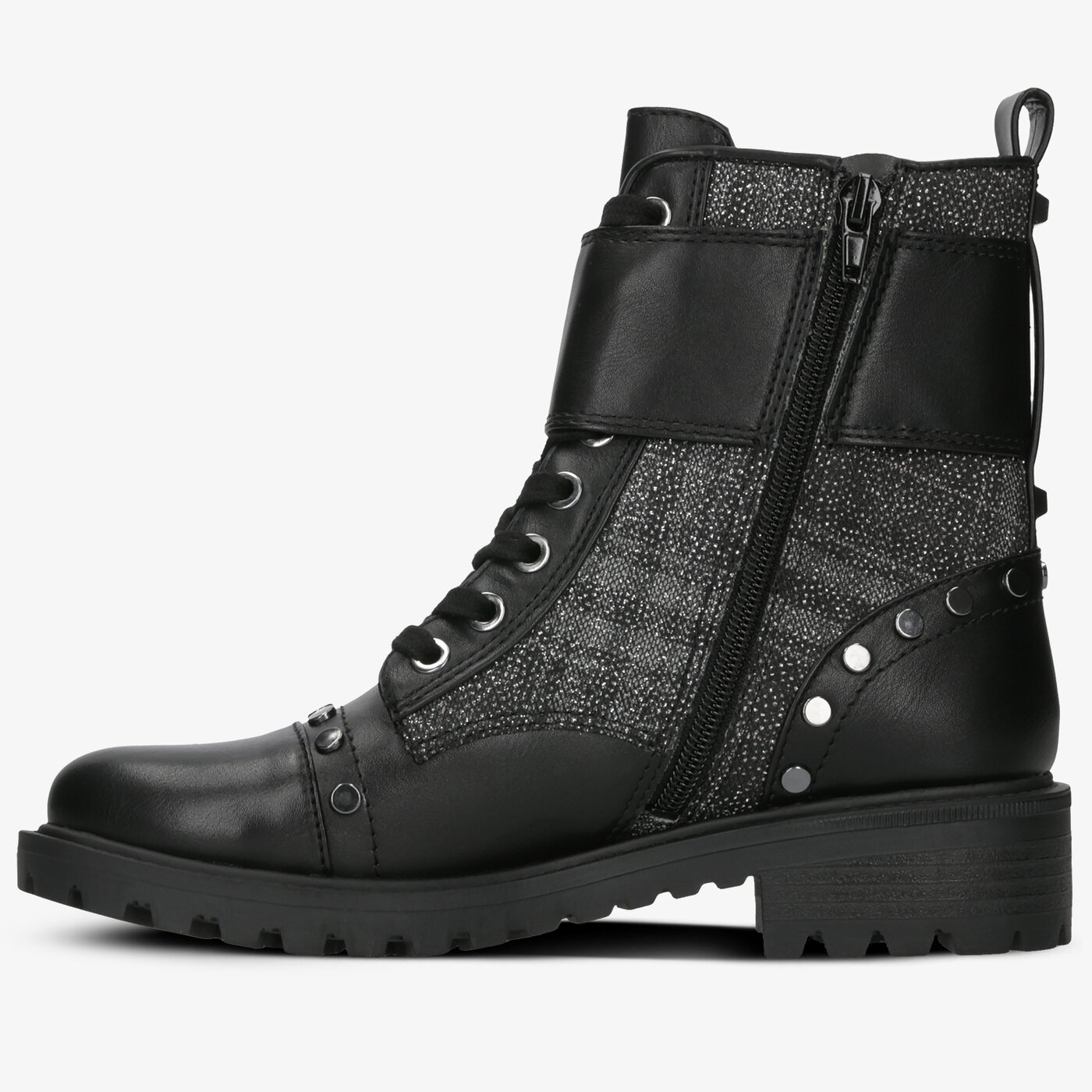 Damskie botki / sztyblety GUESS HEATHIRE fl7ht2ele10blkbr kolor czarny