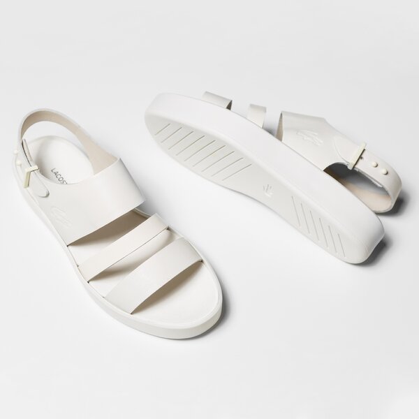 Damskie sandały LACOSTE PIRLE SANDAL 117 1 733caw101118c kolor biały