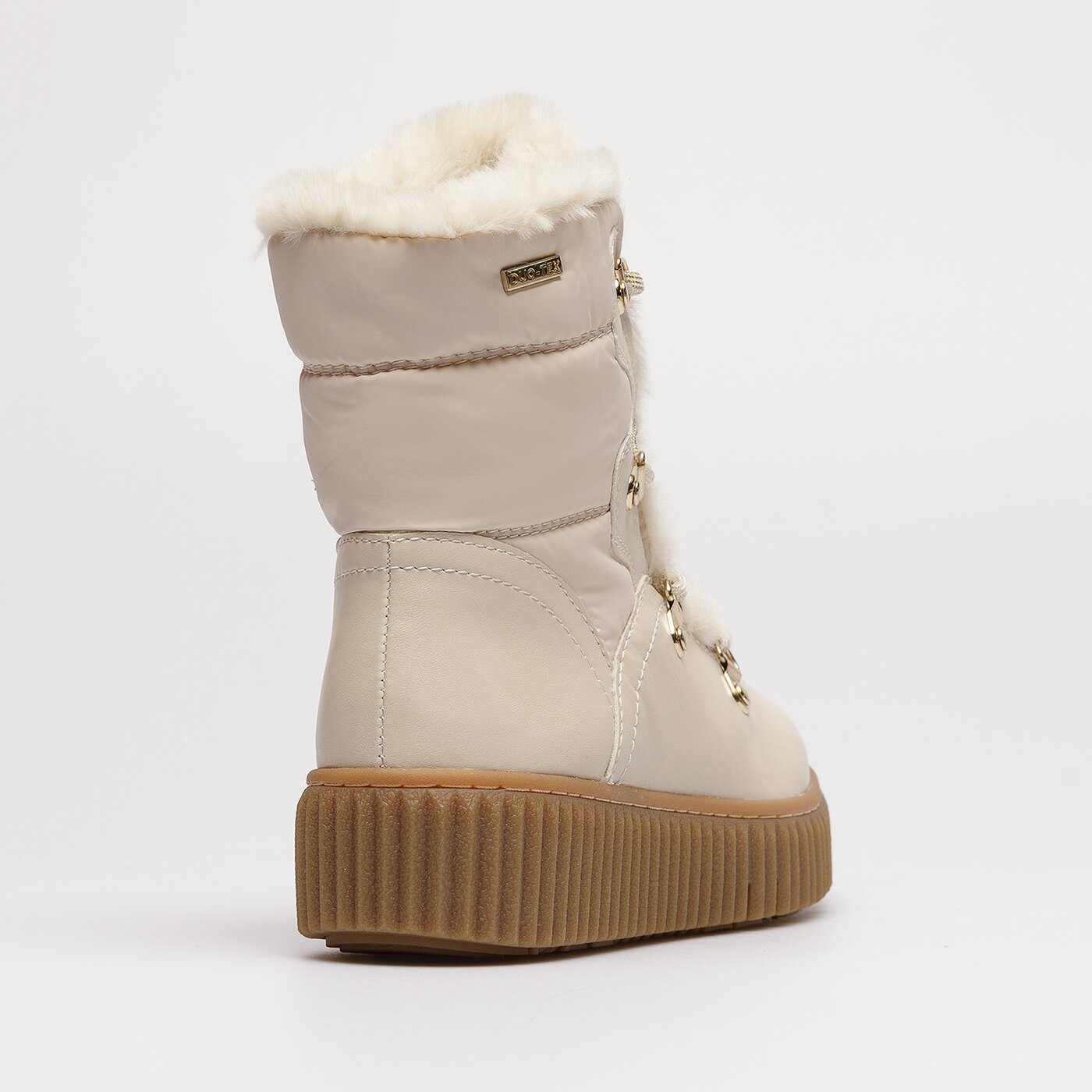 Damskie śniegowce TAMARIS SNOW FUR 1-1-26854-29 418 kolor beżowy