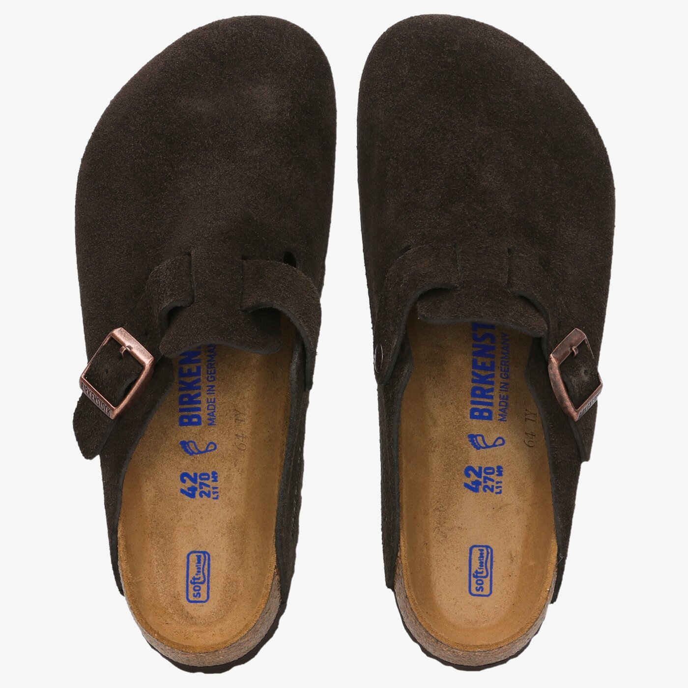 Męskie klapki BIRKENSTOCK BOSTON BS 660461 kolor brązowy