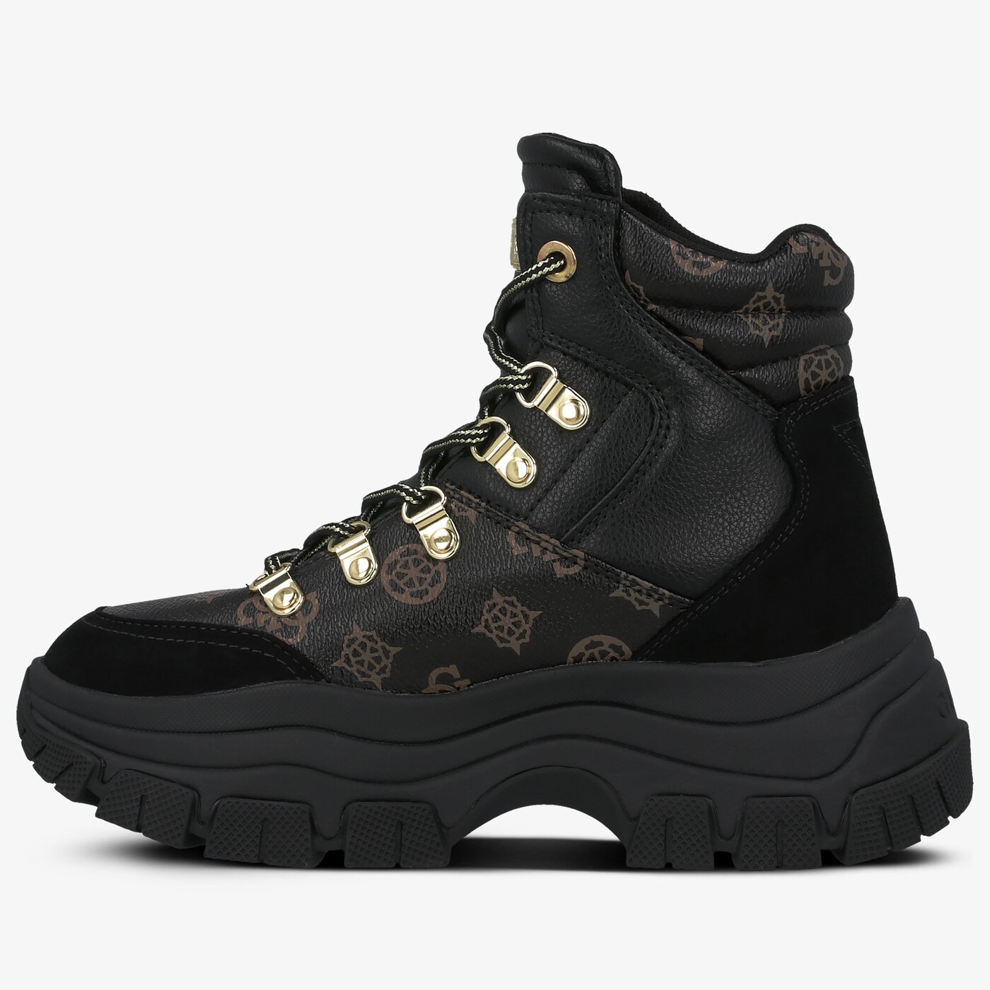 Damskie sneakersy (buty) GUESS BEVV fl8bevfal12black kolor czarny