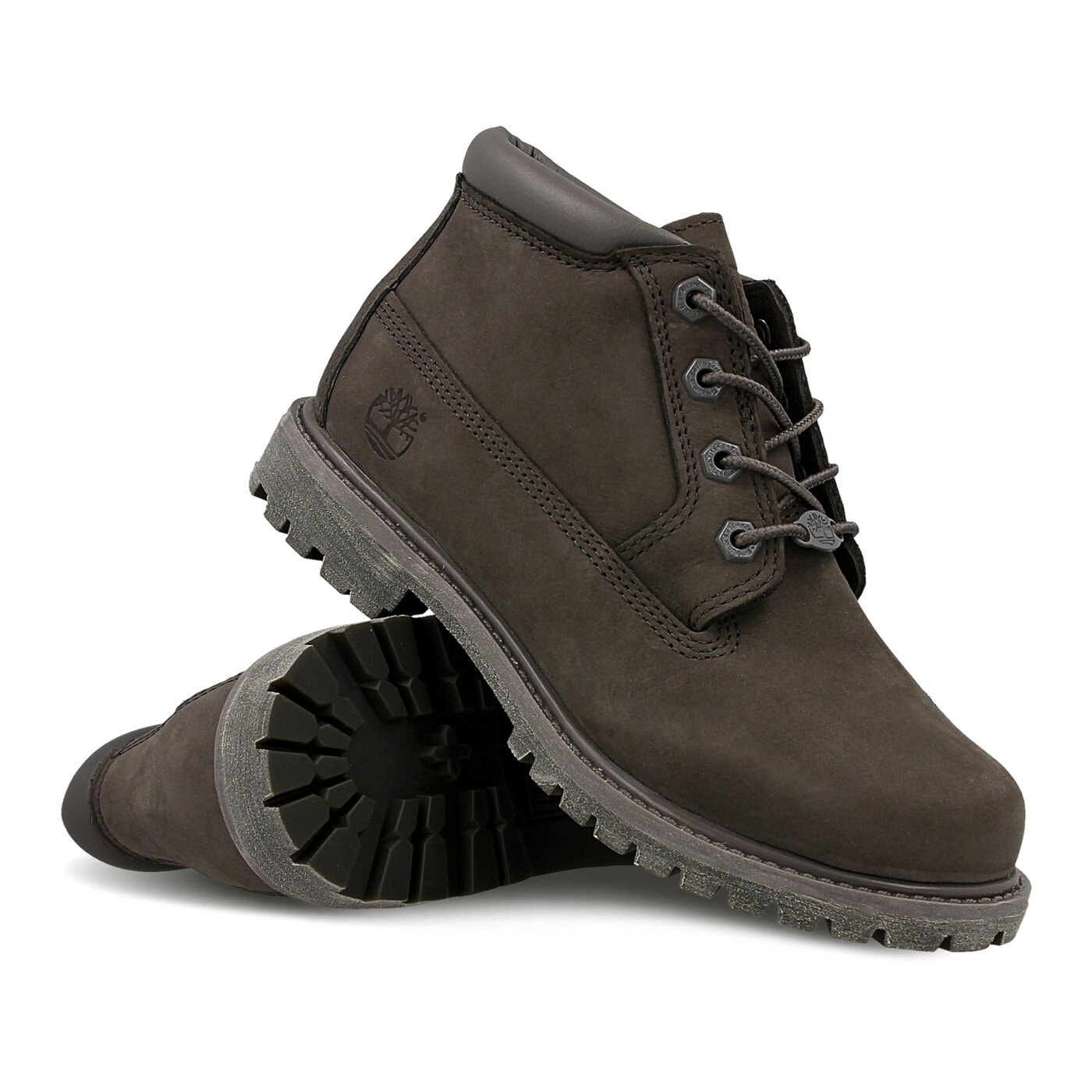 Damskie trapery TIMBERLAND NELLIE CHUKKA DOUBLE a14ql kolor szary