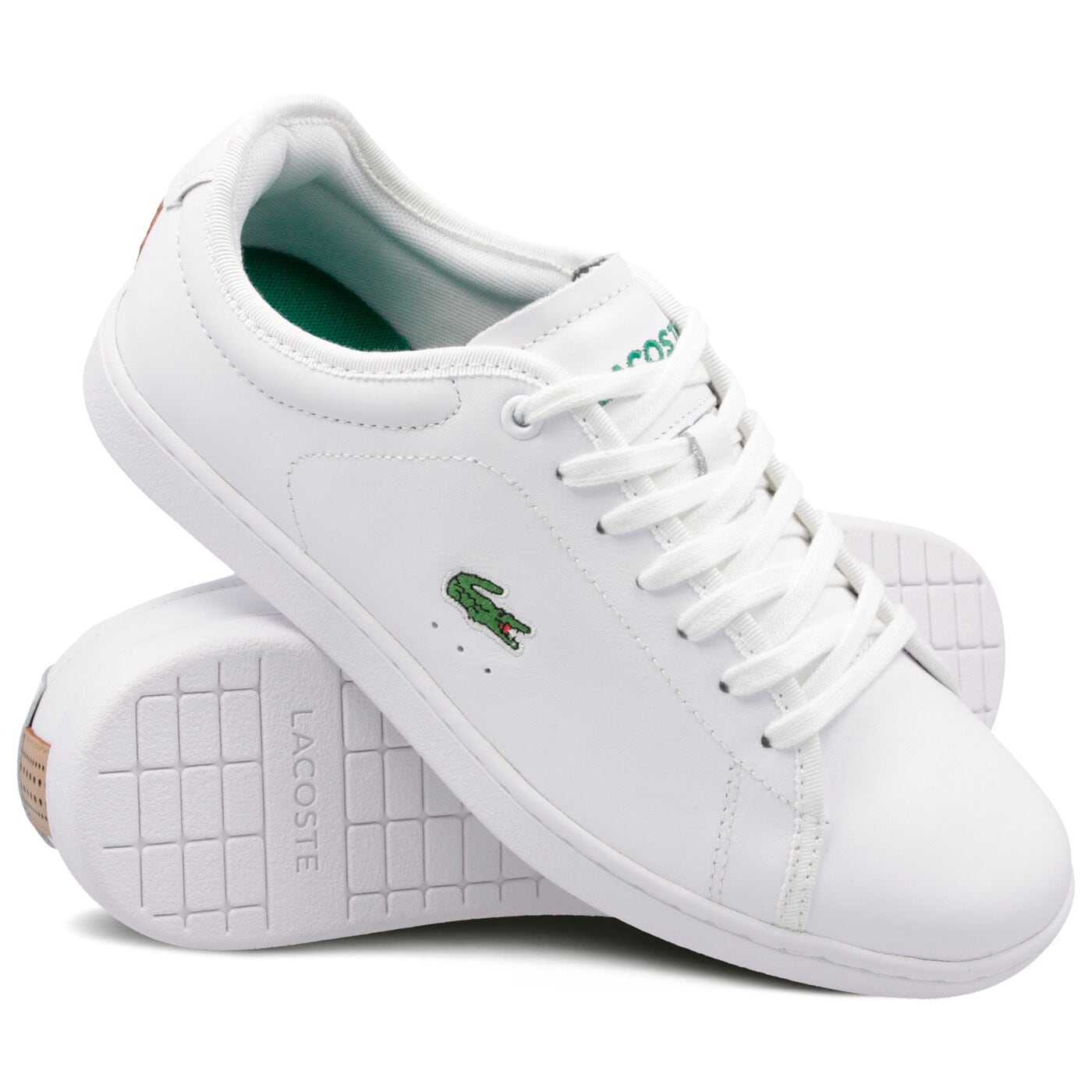 Damskie sneakersy (buty) LACOSTE CARNABY EVO 318 6 736spw001421g kolor biały