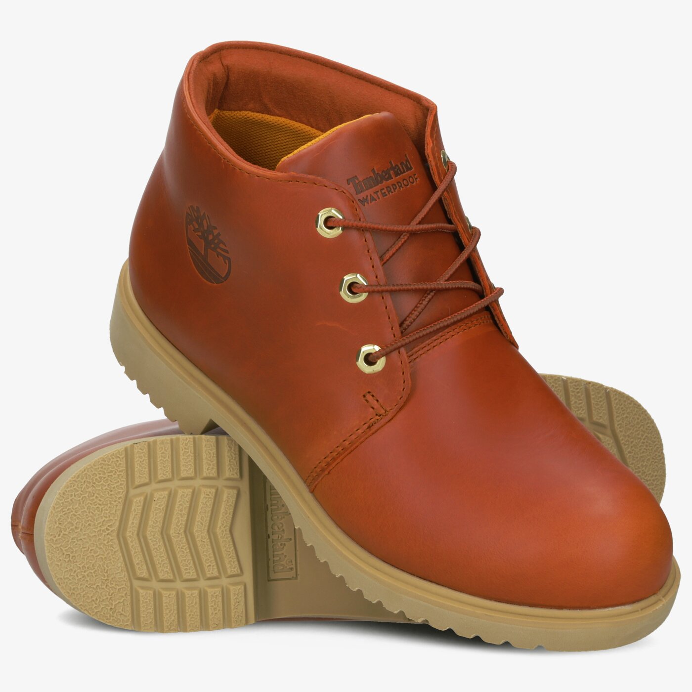Męskie trapery TIMBERLAND TBL 1973 NEWMAN CHUKKA WP tb0a24xm8141 kolor brązowy