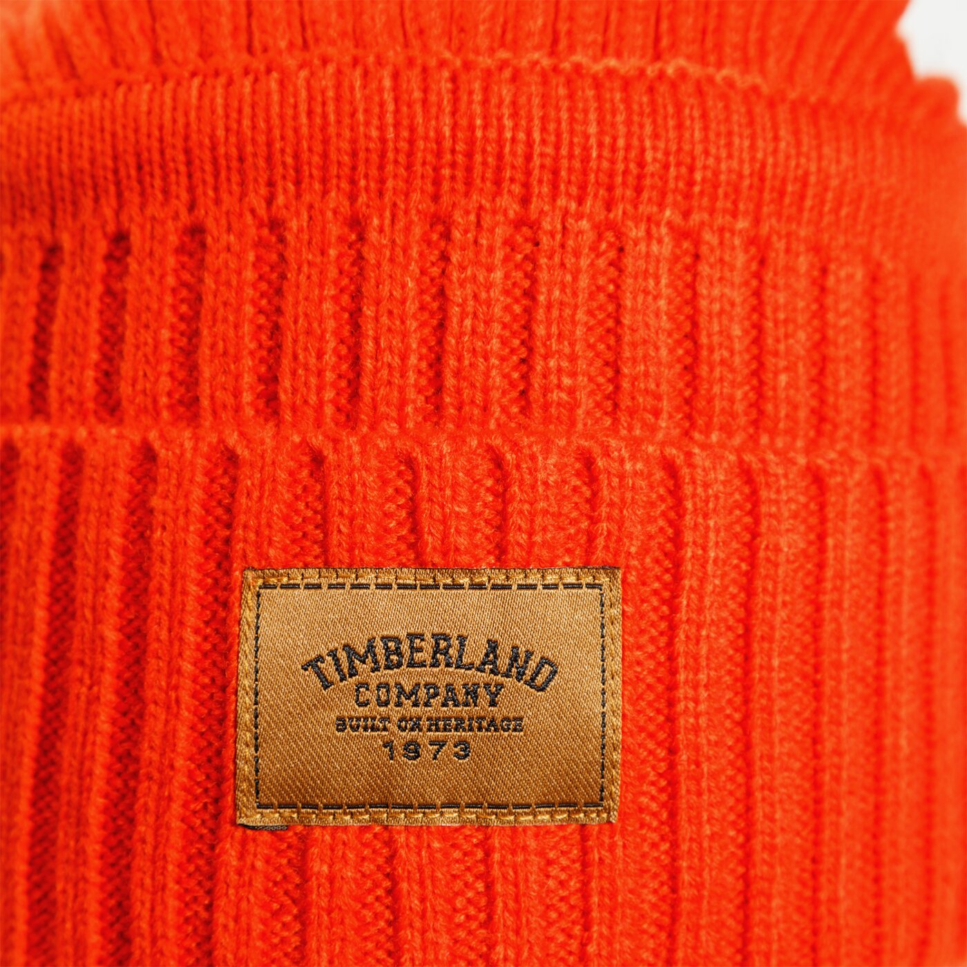 Męska czapka zimowa TIMBERLAND CZAPKA ZIMOWA RIBBED BEANIE tb0a1egw8451 kolor pomarańczowy