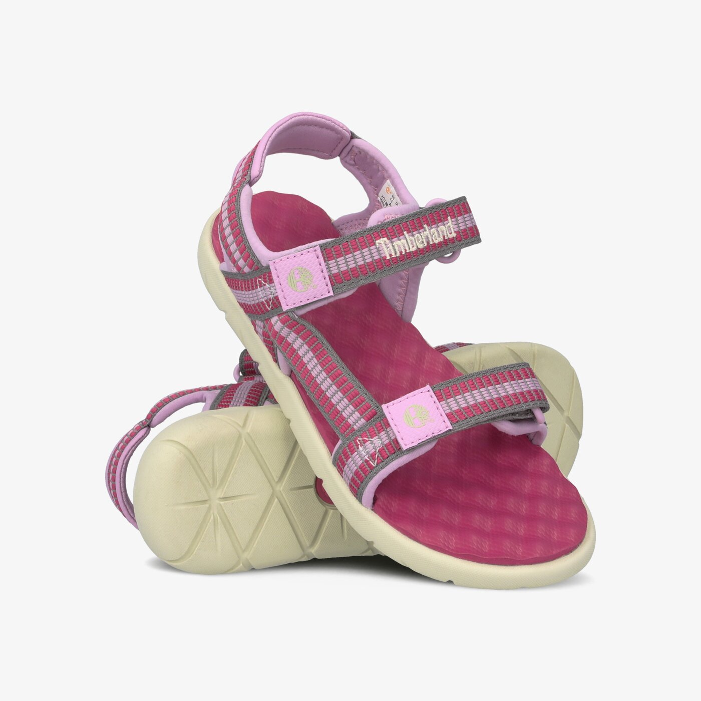 Dziecięce sandały / klapki TIMBERLAND PERKINS ROW WEBBING SNDL tb0a1nmvd561 kolor różowy