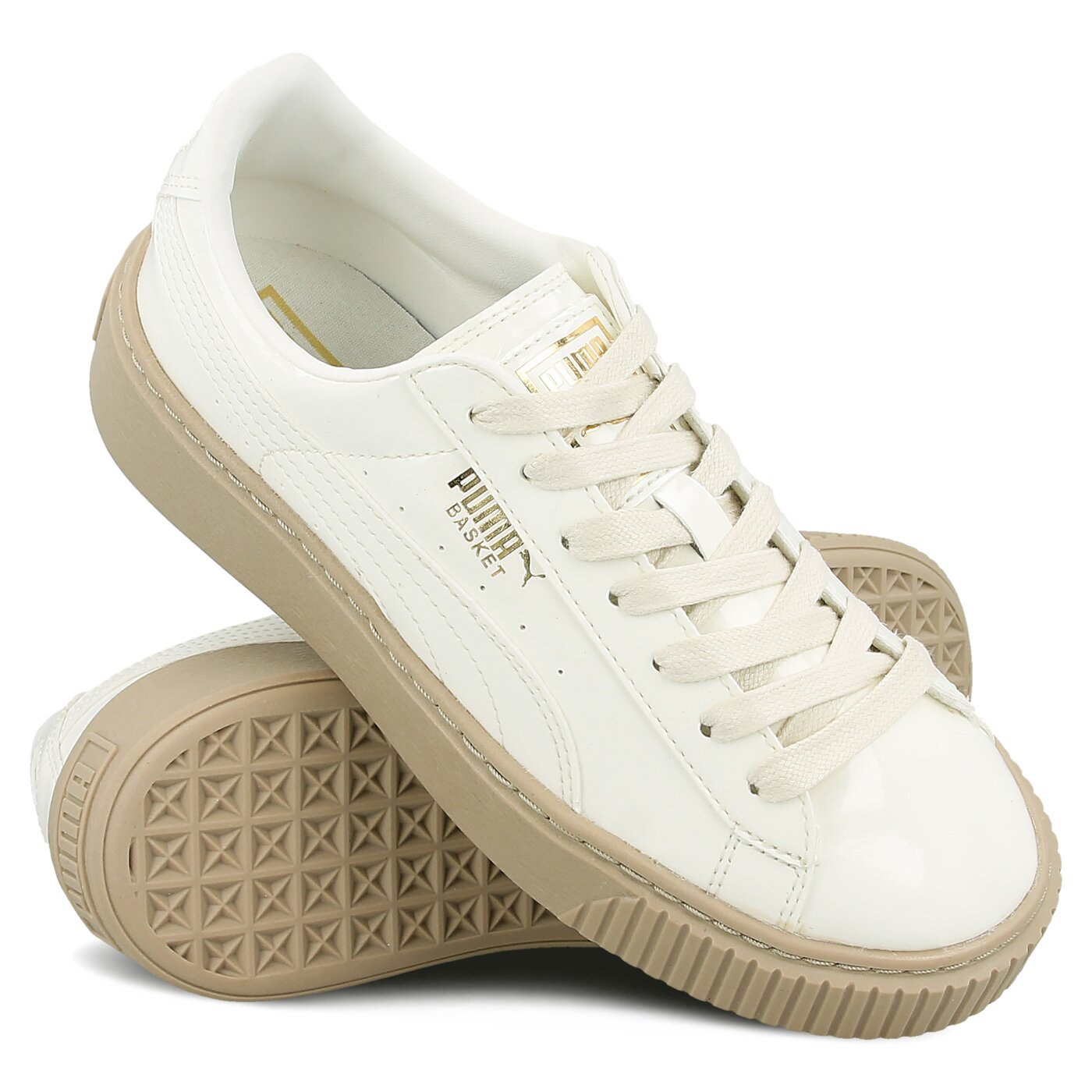 Damskie sneakersy (buty) PUMA BASKET PLATFORM PATENT WN'S 36331405 kolor biały