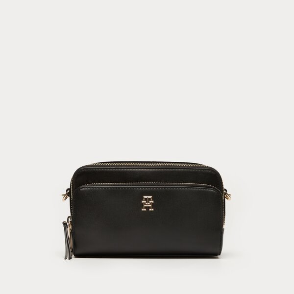 Damska torebka TOMMY HILFIGER TOREBKA ICONIC TOMMY CAMERA BAG SOLID aw0aw15207bds kolor czarny