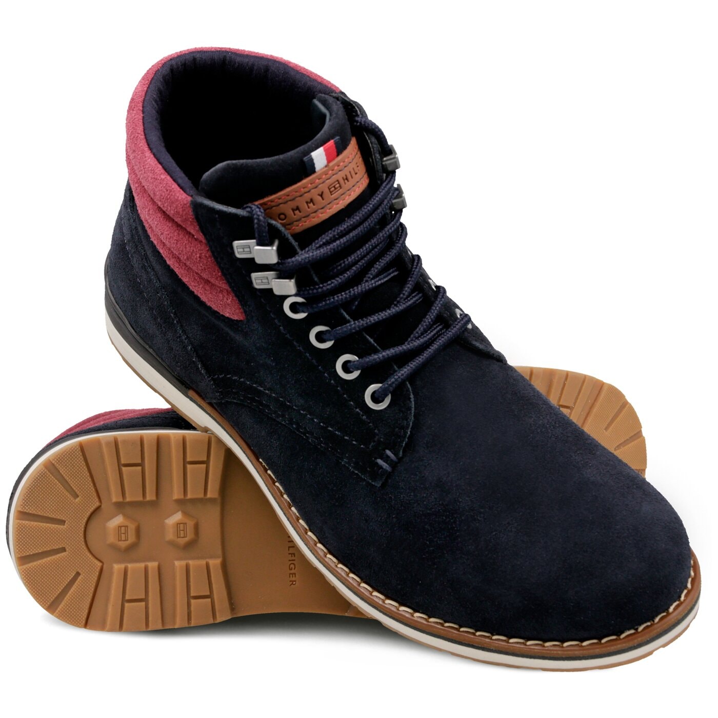 Męskie buty za kostkę TOMMY HILFIGER ROVER 2B fm0fm01748403 kolor granatowy