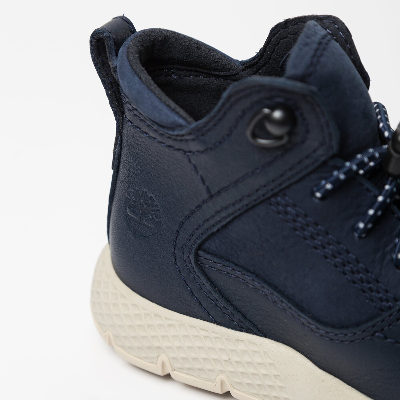 Dziecięce sneakersy (buty) TIMBERLAND FLYROAM LEATHER HIKER a1jae kolor granatowy