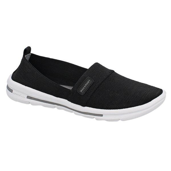 Damskie espadryle ROCKPORT ROA BRAND SLIPON m76028 kolor czarny