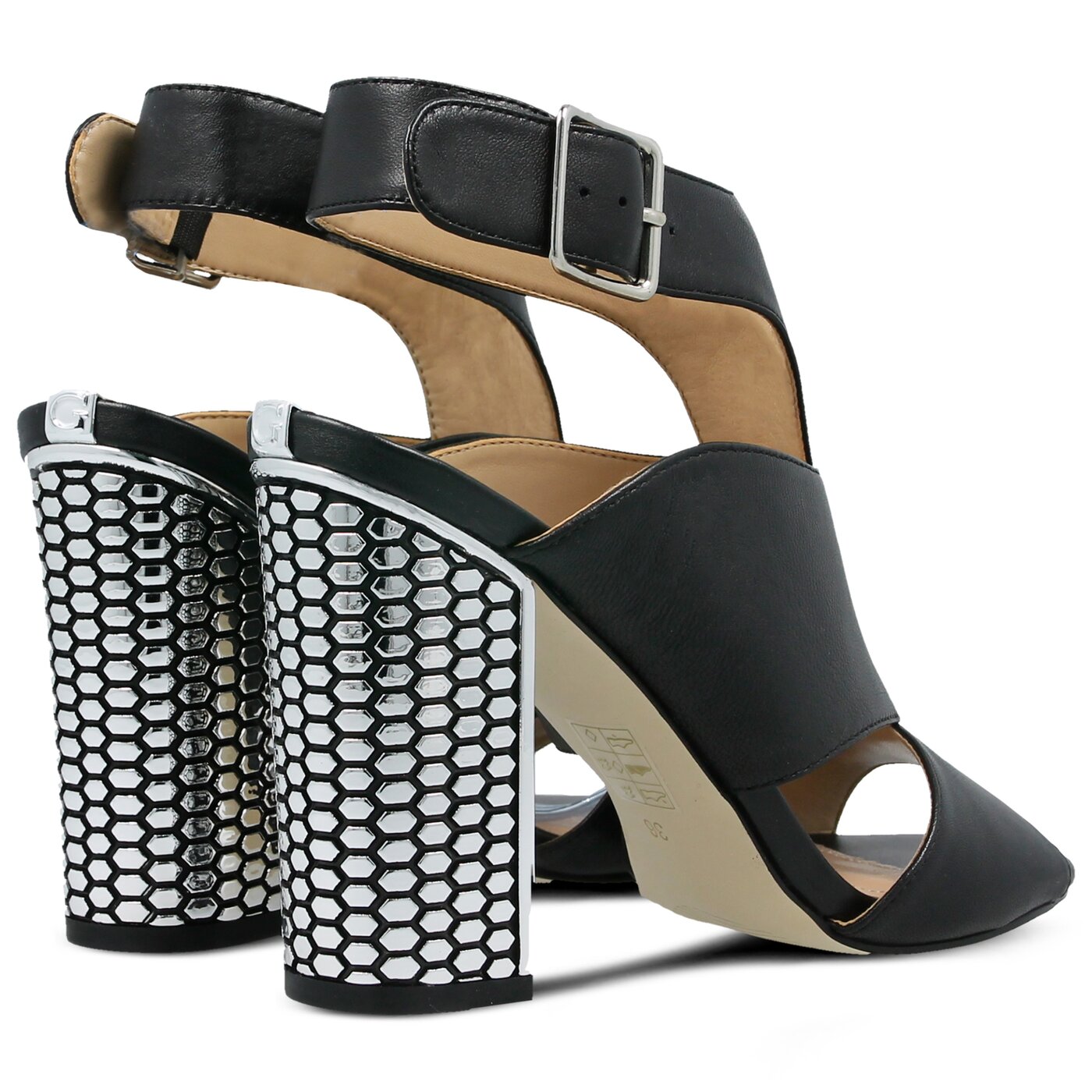 Damskie sandały GUESS ABBIEN flbbn1lea09black kolor czarny